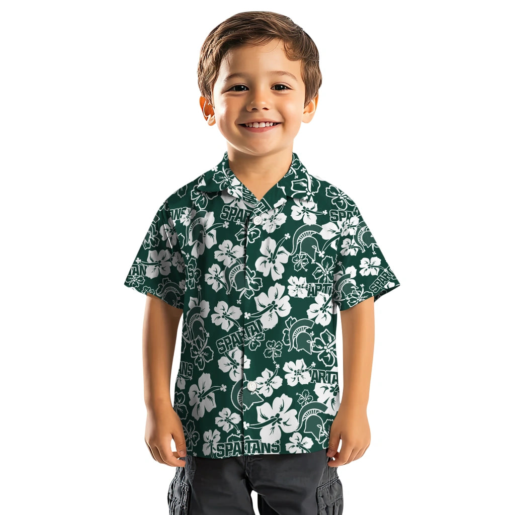 Michigan State Spartans Hibiscus Bloom Hawaiian Shirt – Moonbestprint