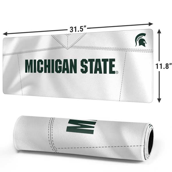 Michigan State University White Jersey Gaming Mouse Pad Moonbestprint