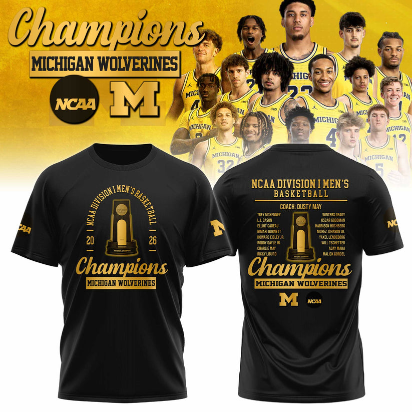Michigan Wolverines - 2026 National Champions T Shirt | FN87 Moonbestprint