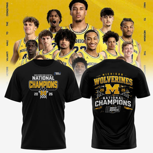 Michigan Wolverines - 2026 National Champions T Shirt | PU73 Moonbestprint