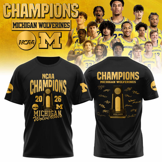 Michigan Wolverines - 2026 National Champions T Shirt | RL28 Moonbestprint