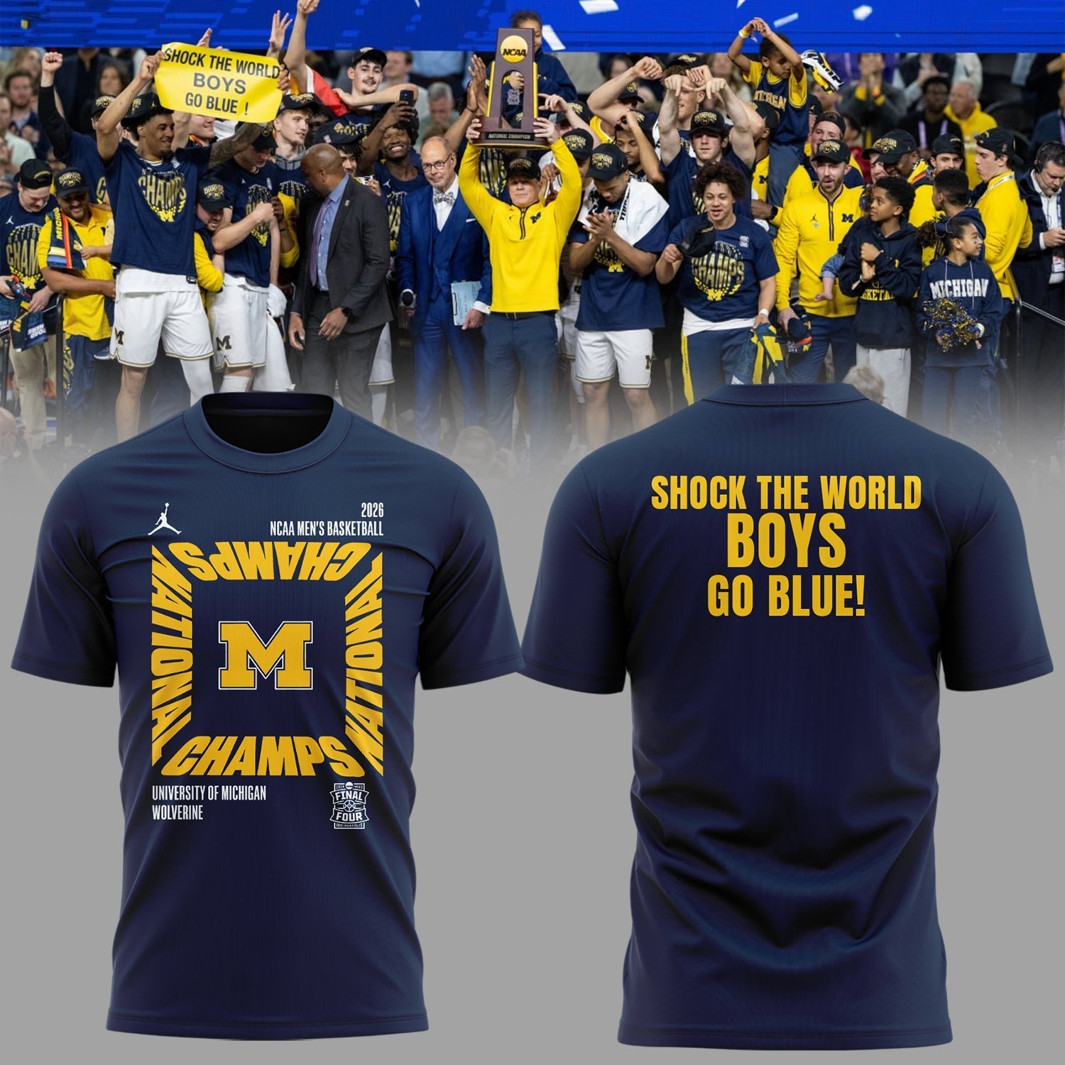 Michigan Wolverines - 2026 National Champions T Shirt | RL76 Moonbestprint
