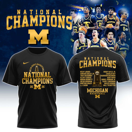 Michigan Wolverines - 2026 National Champions T Shirt | SJ36 Moonbestprint
