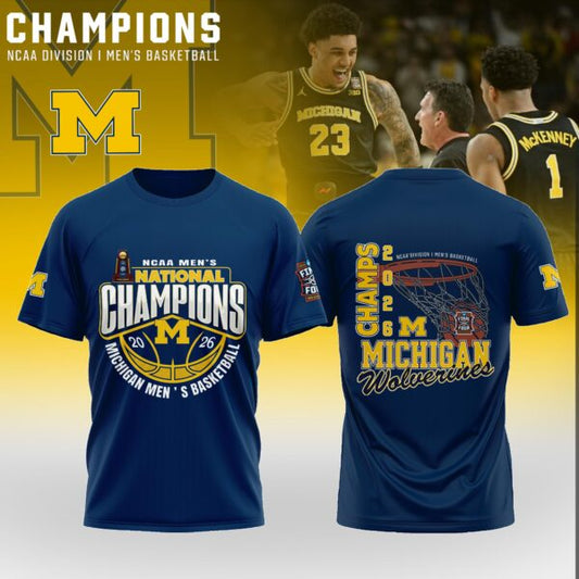 Michigan Wolverines - 2026 National Champions T Shirt | XC72 Moonbestprint