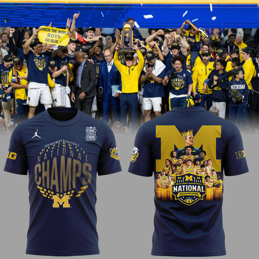 Michigan Wolverines - 2026 National Champions T Shirt | YV64 Moonbestprint