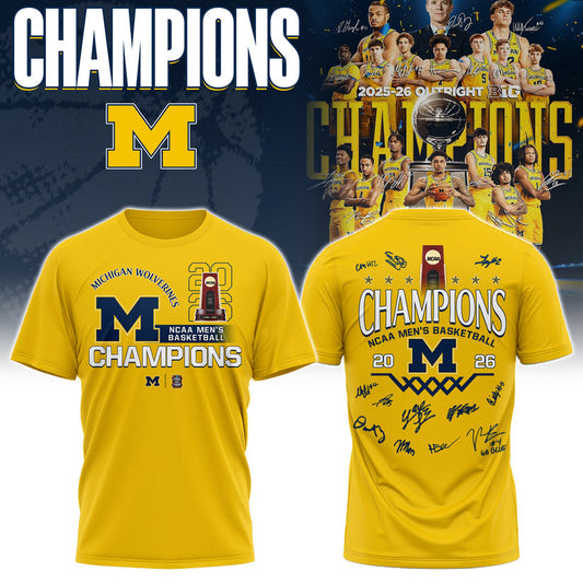 Michigan Wolverines - 2026 National Champions T Shirt | ZV74 Moonbestprint