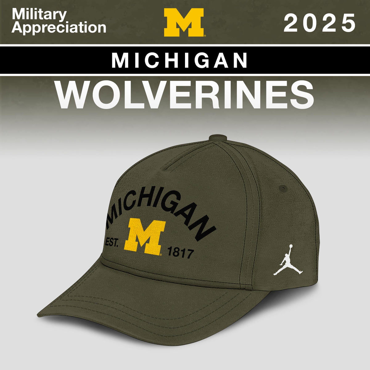 Michigan Wolverines 2025 Military Appreciation Limited Edition T-shirt Moonbestprint