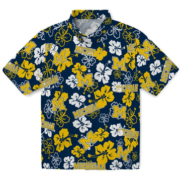 Michigan Wolverines Hibiscus Bloom Hawaiian Shirt – Moonbestprint