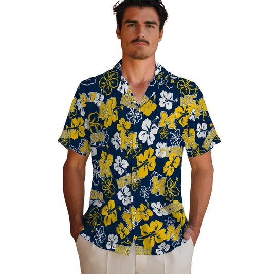 Michigan Wolverines Hibiscus Bloom Hawaiian Shirt – Moonbestprint