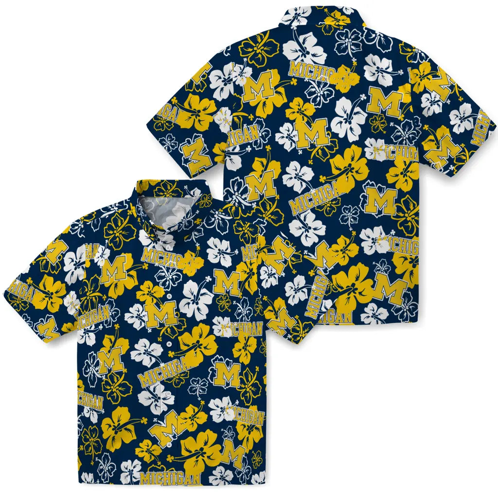 Michigan Wolverines Hibiscus Bloom Hawaiian Shirt – Moonbestprint