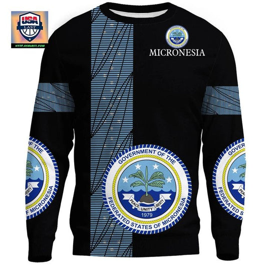 Micronesia-United Sweater Knitted Long-Sleeved Sweater A27 ? Usalast