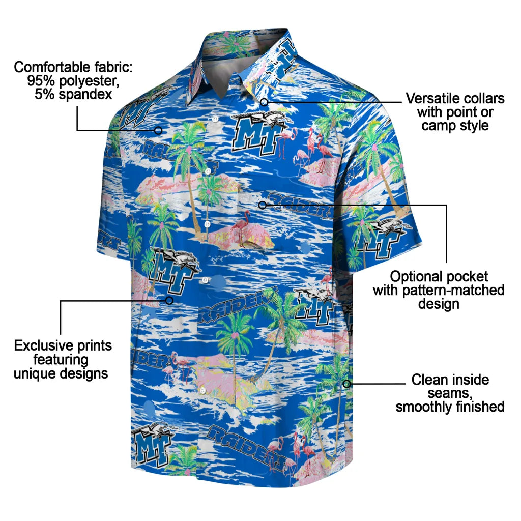 Middle Tennessee Raiders Flamingo Retreat 2026 Hawaiian Shirt – Moonbestprint