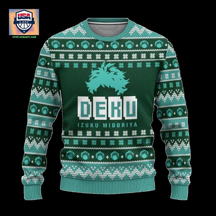 Midoriya My Hero Academia Anime Ugly Christmas Sweater Xmas Gift ? Usalast