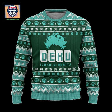 Midoriya My Hero Academia Anime Ugly Christmas Sweater Xmas Gift ? Usalast