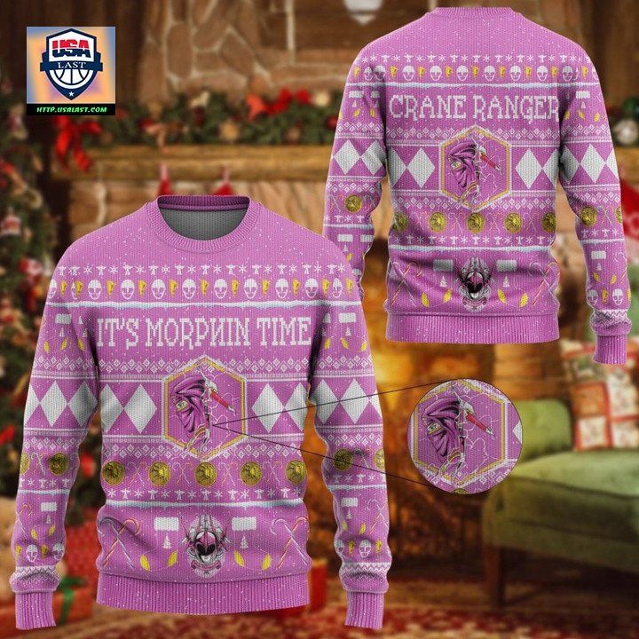 Mighty Morphin Ninjetti Pink Ranger Christmas Sweater ? Usalast