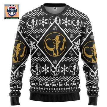 Mighty Morphin Power Ranger Black Christmas Sweater ? Usalast