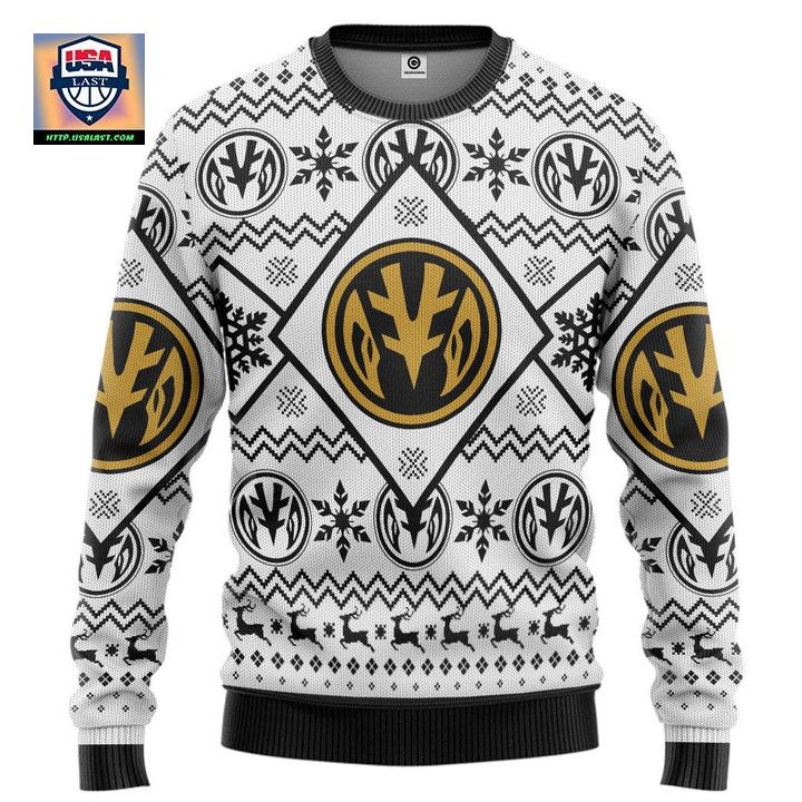 Mighty Morphin Power Ranger White Christmas Sweater ? Usalast