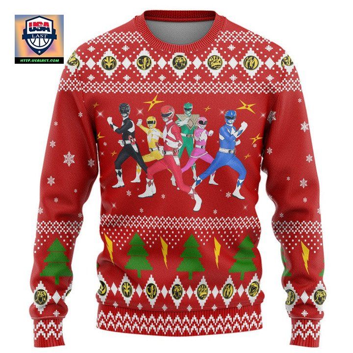 Mighty Morphin Power Rangers Christmas Sweater ? Usalast