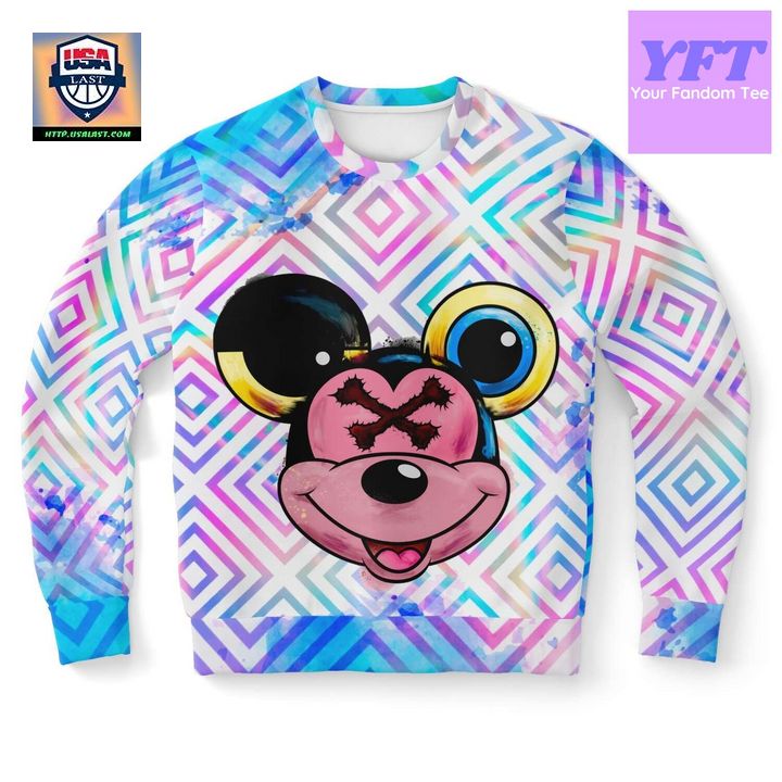 Mikey Holographic Psychedelic 3d Ugly Christmas Sweater ? Usalast