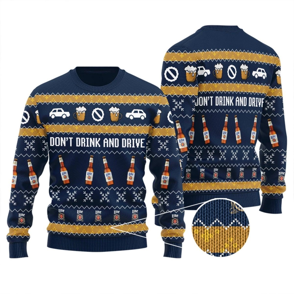 Miller Lite Don't Drink And Drive Ugly Sweater – Moonbestprint