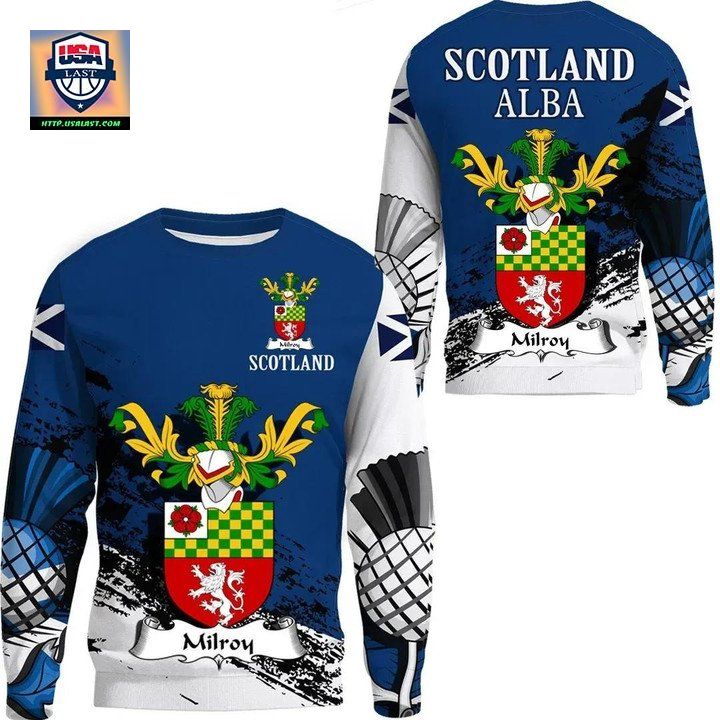 Milroy Scottish Family Crest Scotland Special Sweater A7 ? Usalast