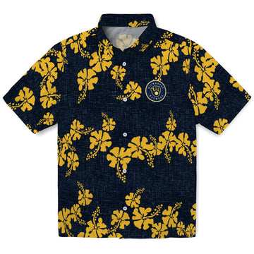 Milwaukee Brewers Hawaiian Shirt - 50th State Flower | Moonbestprint
