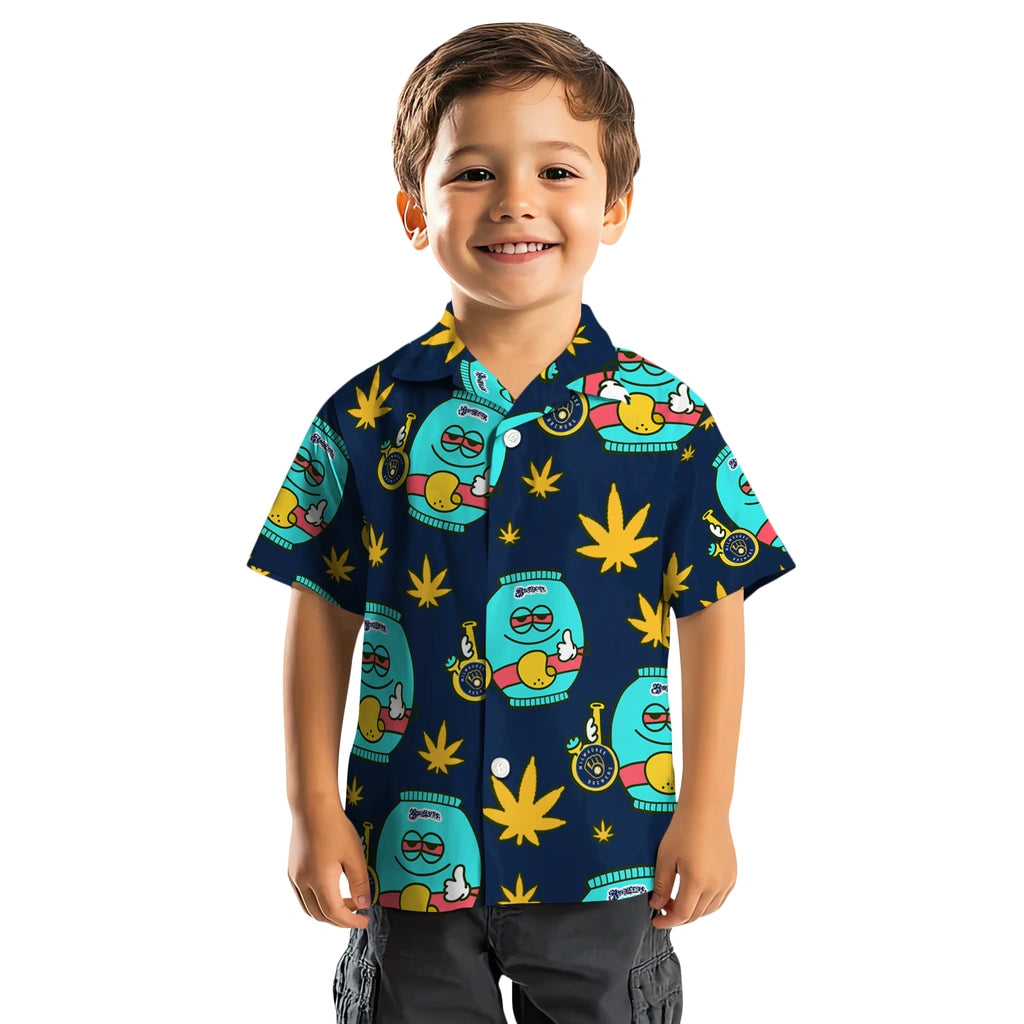 Milwaukee Brewers Hawaiian Shirt - Chill Vibe | Moonbestprint