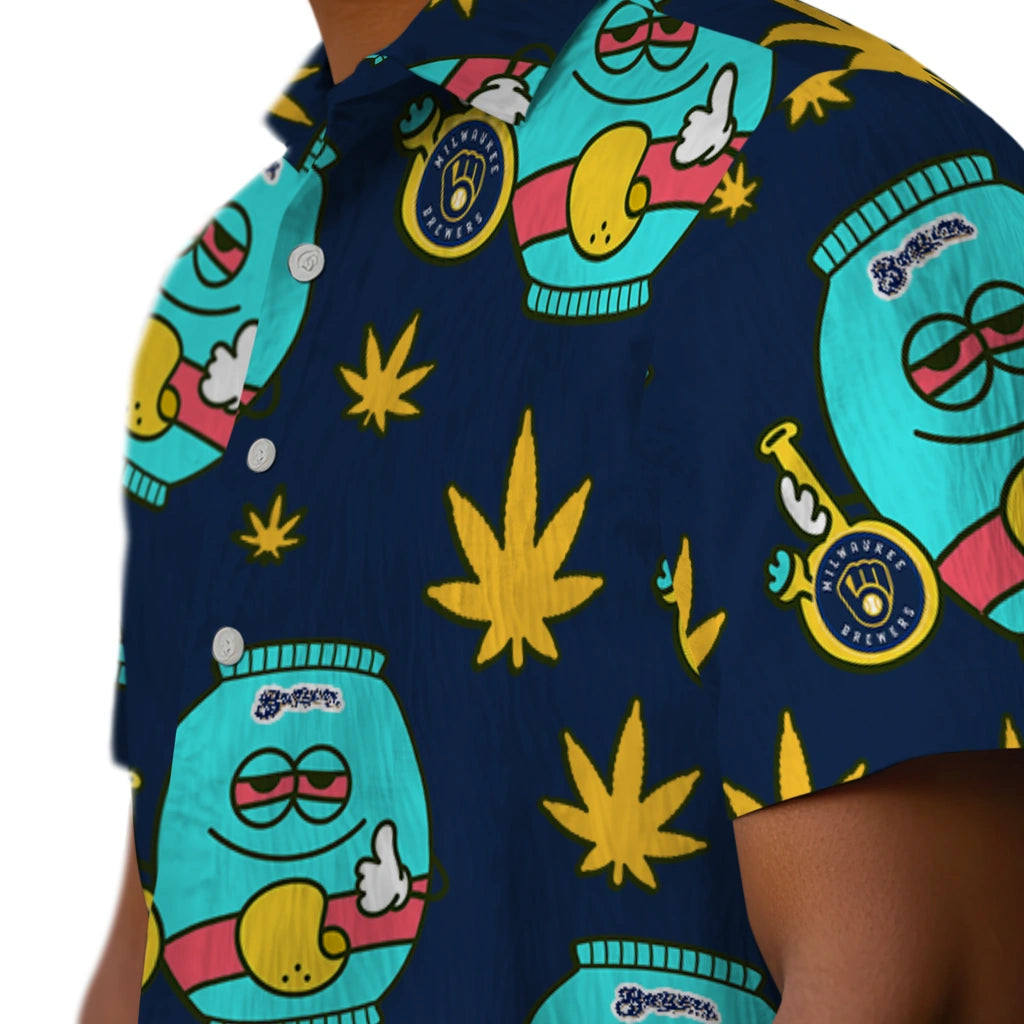 Milwaukee Brewers Hawaiian Shirt - Chill Vibe | Moonbestprint