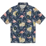 Milwaukee Brewers Hawaiian Shirt - Flamingo Hibiscus | Moonbestprint