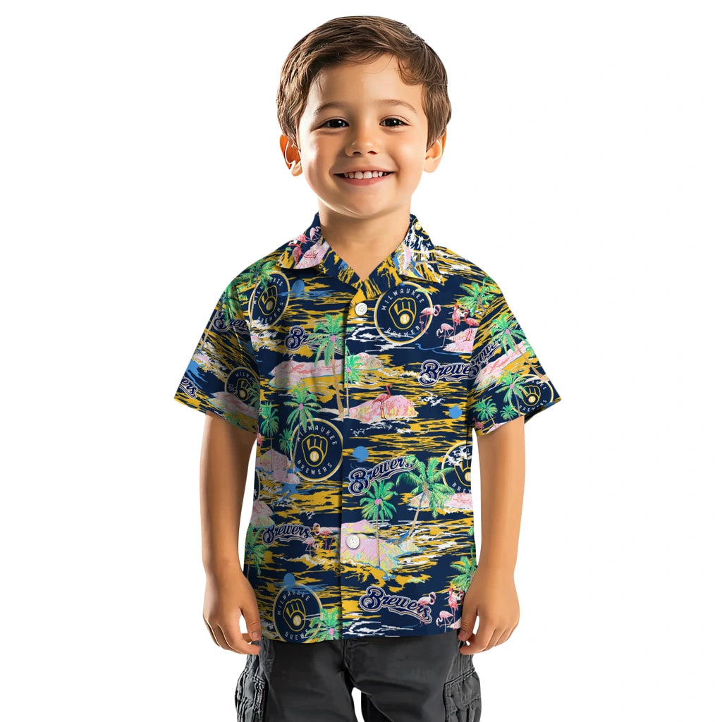 Milwaukee Brewers Flamingo Retreat 2026 Hawaiian Shirt – Moonbestprint