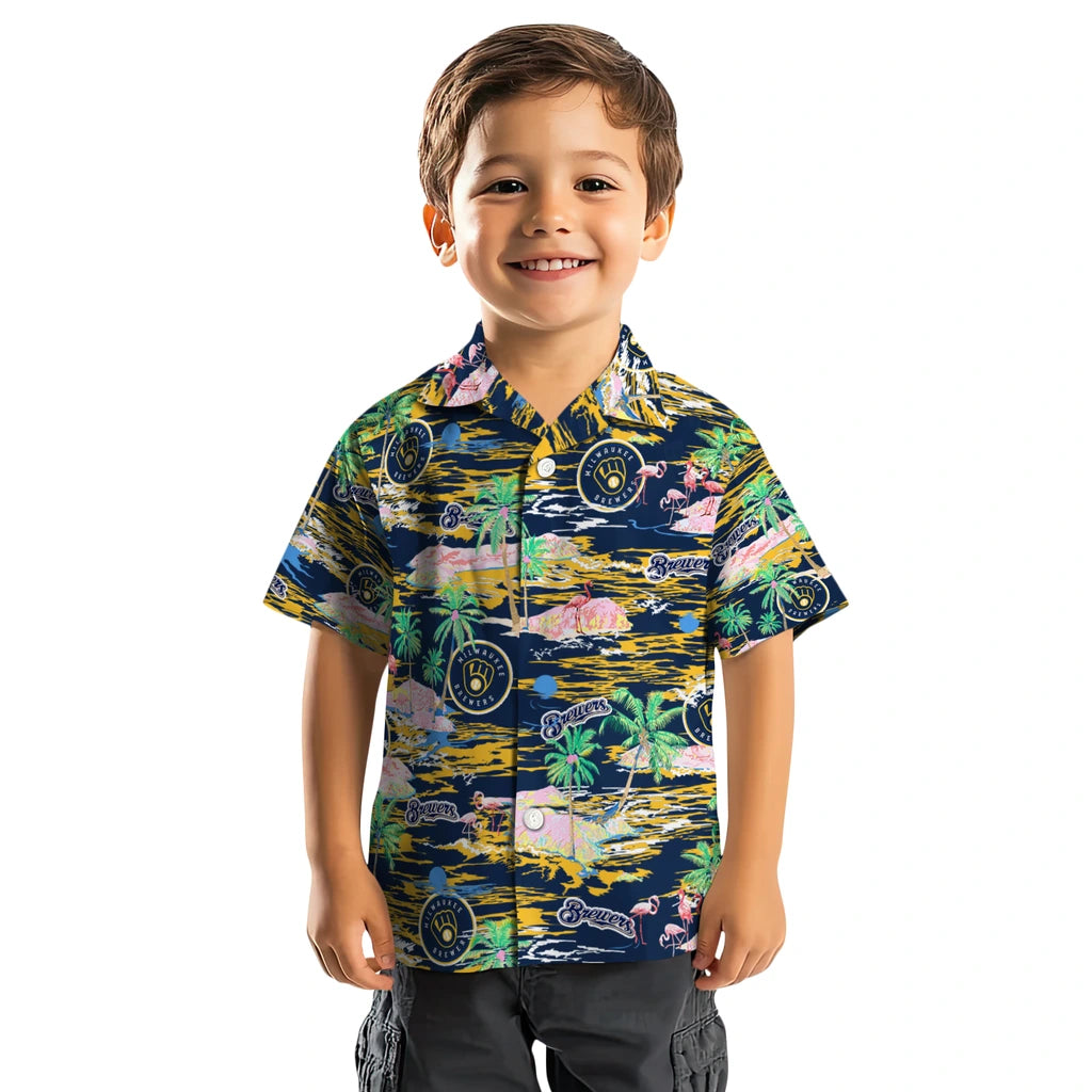 Milwaukee Brewers Hawaiian Shirt - Hawaii Island | Moonbestprint