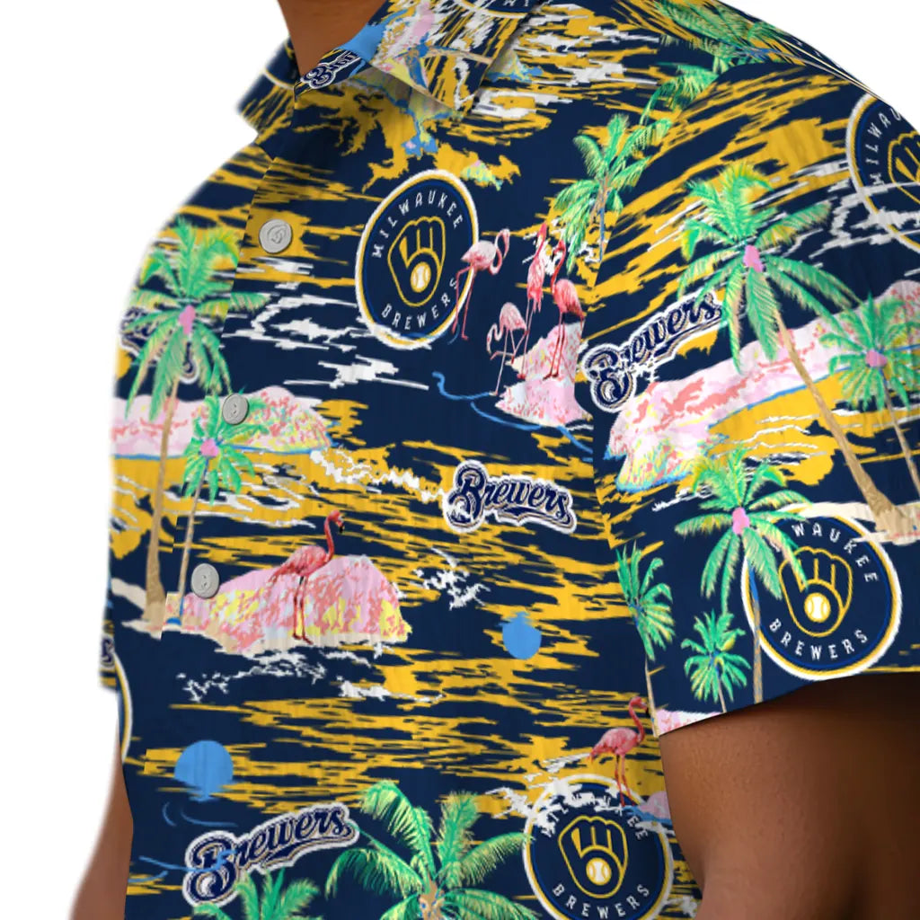 Milwaukee Brewers Hawaiian Shirt - Hawaii Island | Moonbestprint