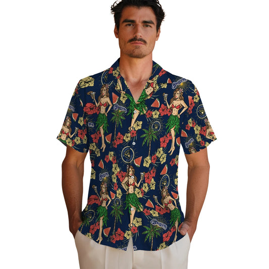 Milwaukee Brewers Hawaiian Shirt - Hawaiian Girls Design | Moonbestprint