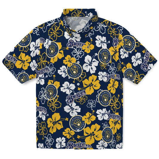 Milwaukee Brewers Hibiscus Bloom Hawaiian Shirt – Moonbestprint