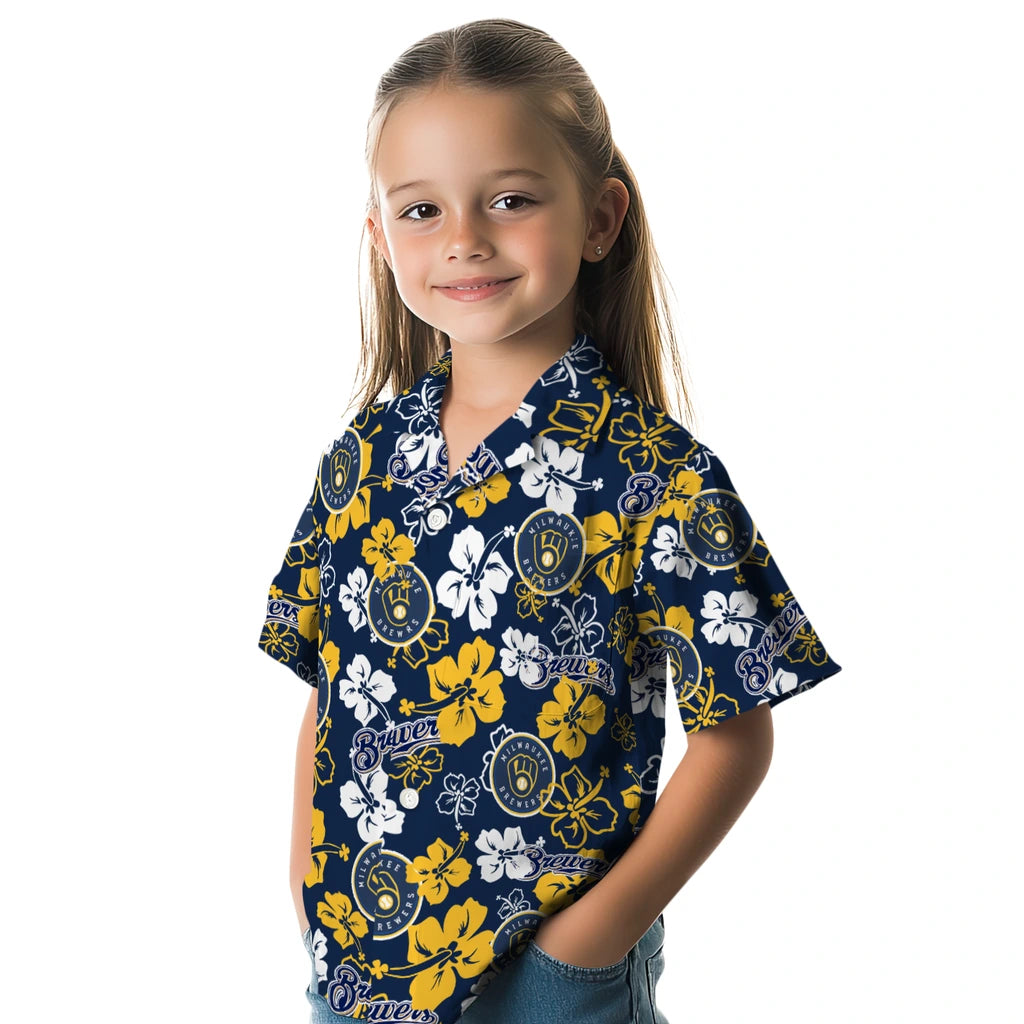 Milwaukee Brewers Hibiscus Bloom Hawaiian Shirt – Moonbestprint