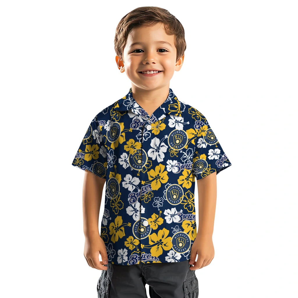 Milwaukee Brewers Hibiscus Bloom Hawaiian Shirt – Moonbestprint