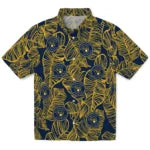 Milwaukee Brewers Hawaiian Shirt - Leaf Outline | Moonbestprint