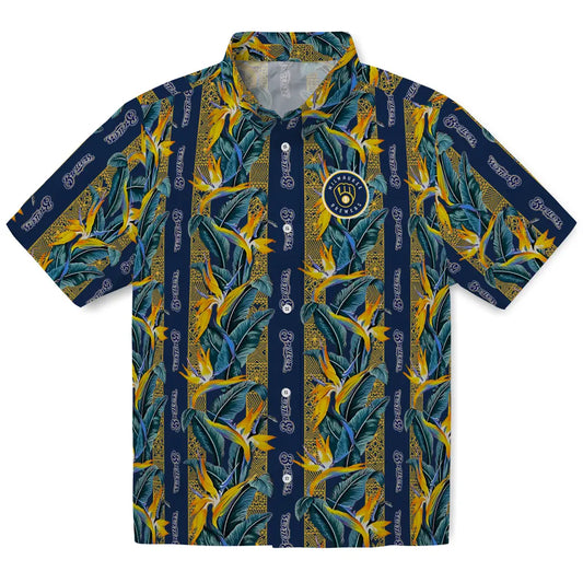 Milwaukee Brewers Hawaiian Shirt - Paradise Vines | Moonbestprint