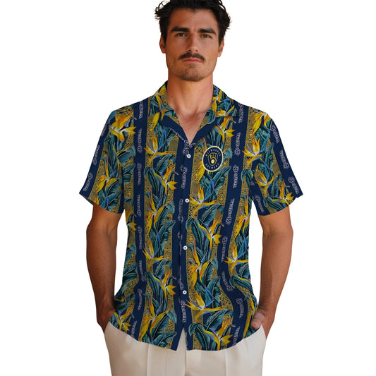 Milwaukee Brewers Hawaiian Shirt - Paradise Vines | Moonbestprint