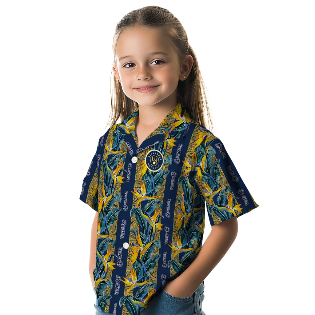 Milwaukee Brewers Hawaiian Shirt - Paradise Vines | Moonbestprint