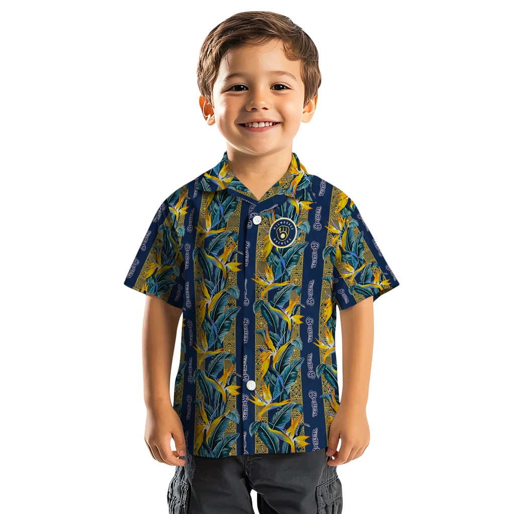 Milwaukee Brewers Hawaiian Shirt - Paradise Vines | Moonbestprint