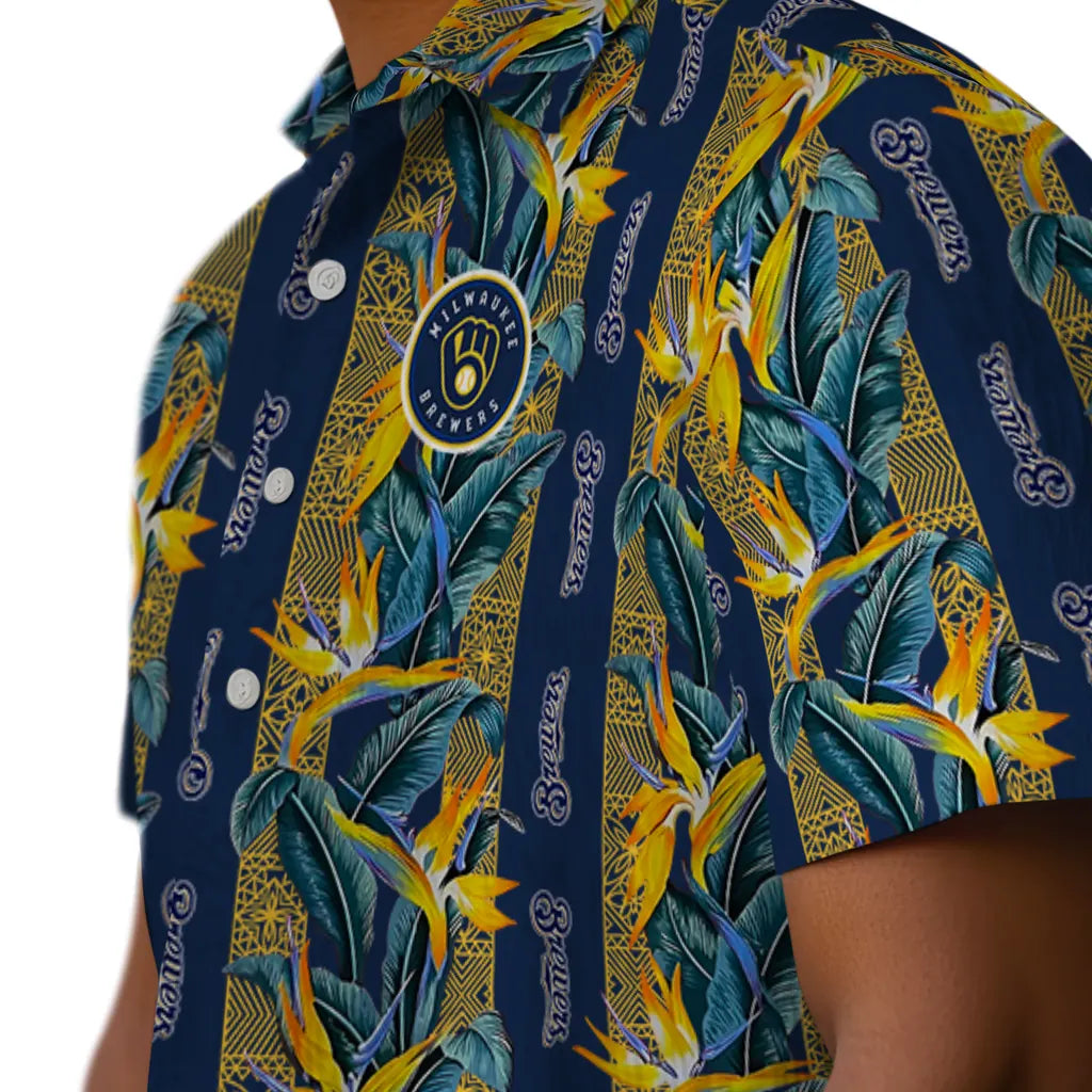 Milwaukee Brewers Hawaiian Shirt - Paradise Vines | Moonbestprint