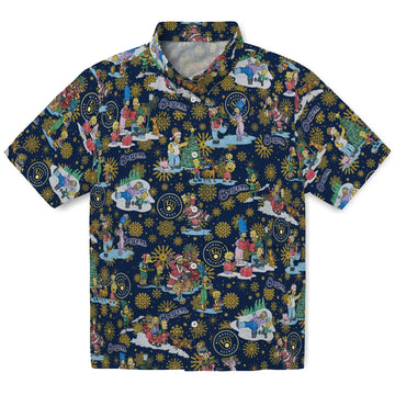 Milwaukee Brewers Hawaiian Shirt - Simpsons Christmas | Moonbestprint
