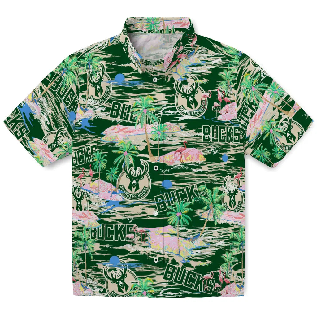 Milwaukee Bucks Flamingo Retreat 2026 Hawaiian Shirt – Moonbestprint
