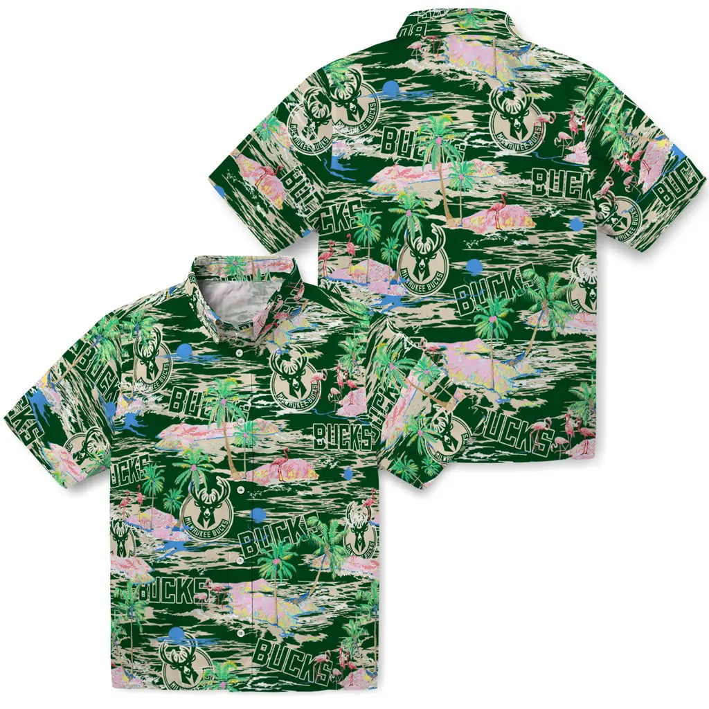 Milwaukee Bucks Flamingo Retreat 2026 Hawaiian Shirt – Moonbestprint