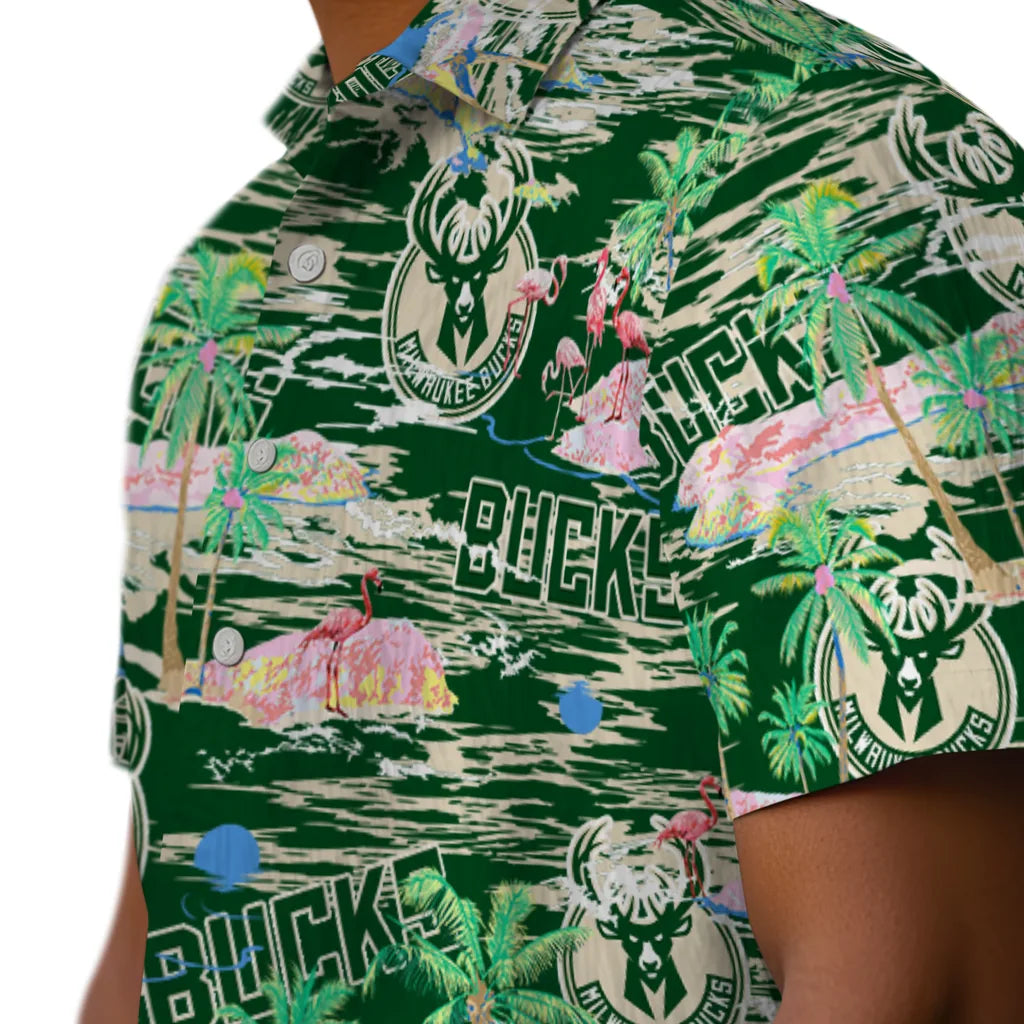 Milwaukee Bucks Flamingo Retreat 2026 Hawaiian Shirt – Moonbestprint