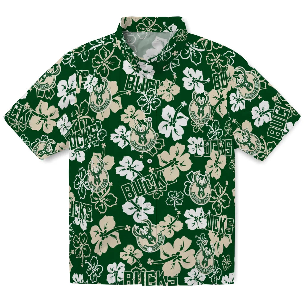 Milwaukee Bucks Hibiscus Bloom Hawaiian Shirt – Moonbestprint