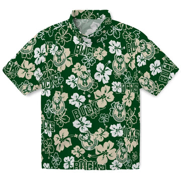 Milwaukee Bucks Hibiscus Bloom Hawaiian Shirt – Moonbestprint