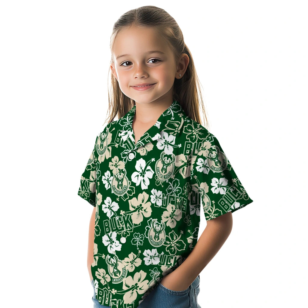 Milwaukee Bucks Hibiscus Bloom Hawaiian Shirt – Moonbestprint