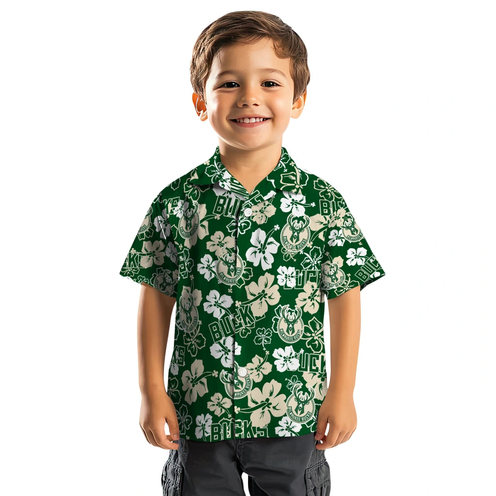 Milwaukee Bucks Hibiscus Bloom Hawaiian Shirt – Moonbestprint
